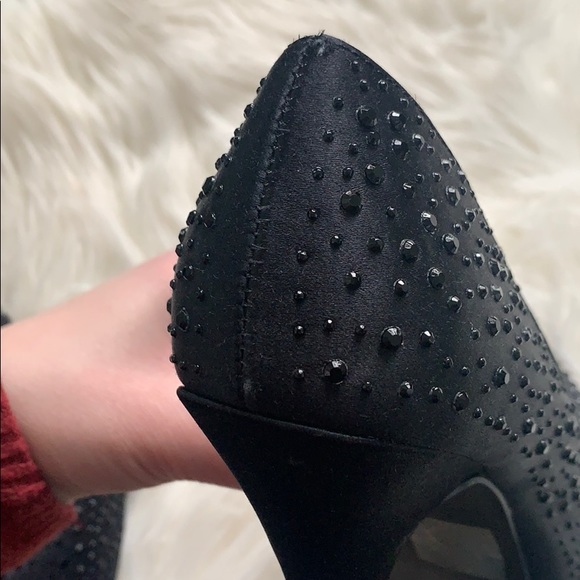 BAKERS Satin Rhinestone Pumps - Picture 9 of 10